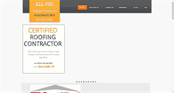 Desktop Screenshot of allproroofingdfw.com